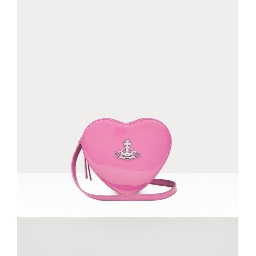 Vivienne Westwood Louise Heart Shaped Crossbody in Pink